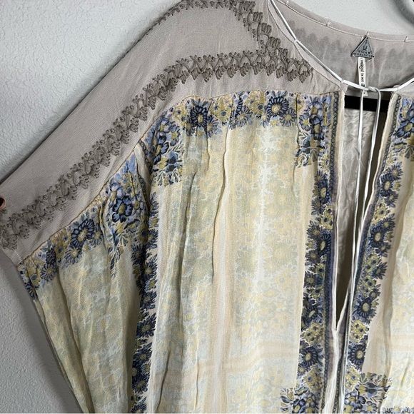 Free People New Romantics Gardenia Fog Maxi Dress Stone Bohemian Casual Women’s - Picture 5 of 15